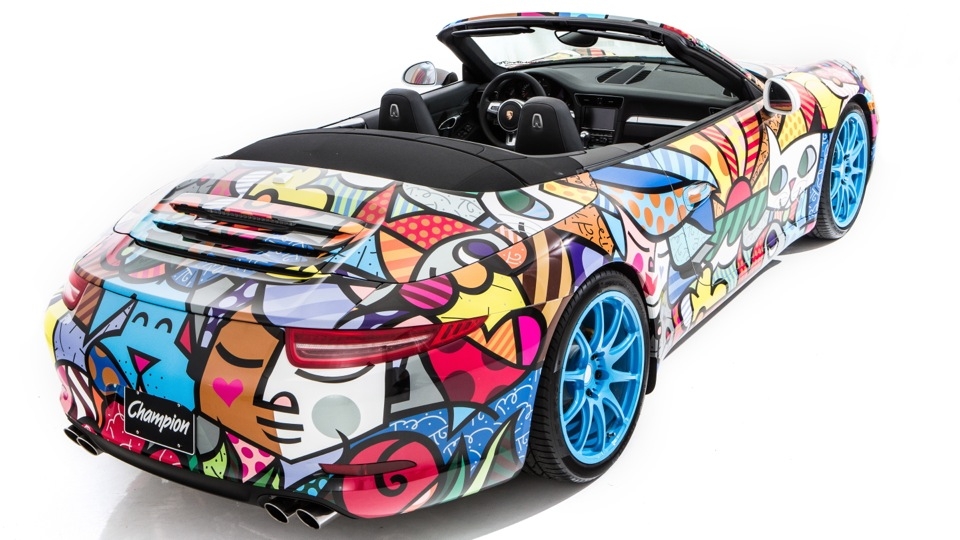 Porsche 911 Cabriolet Art Car by Romero Britto (2012)